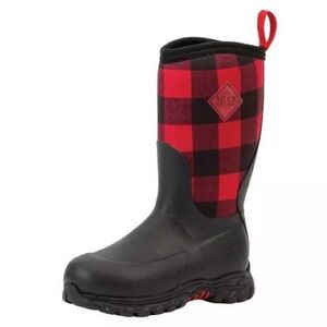 Muck Boots Kids Red and Black Checkered